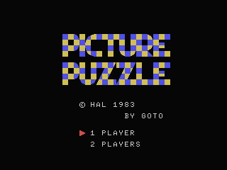 Picture Puzzle screenshot 2 for MSX